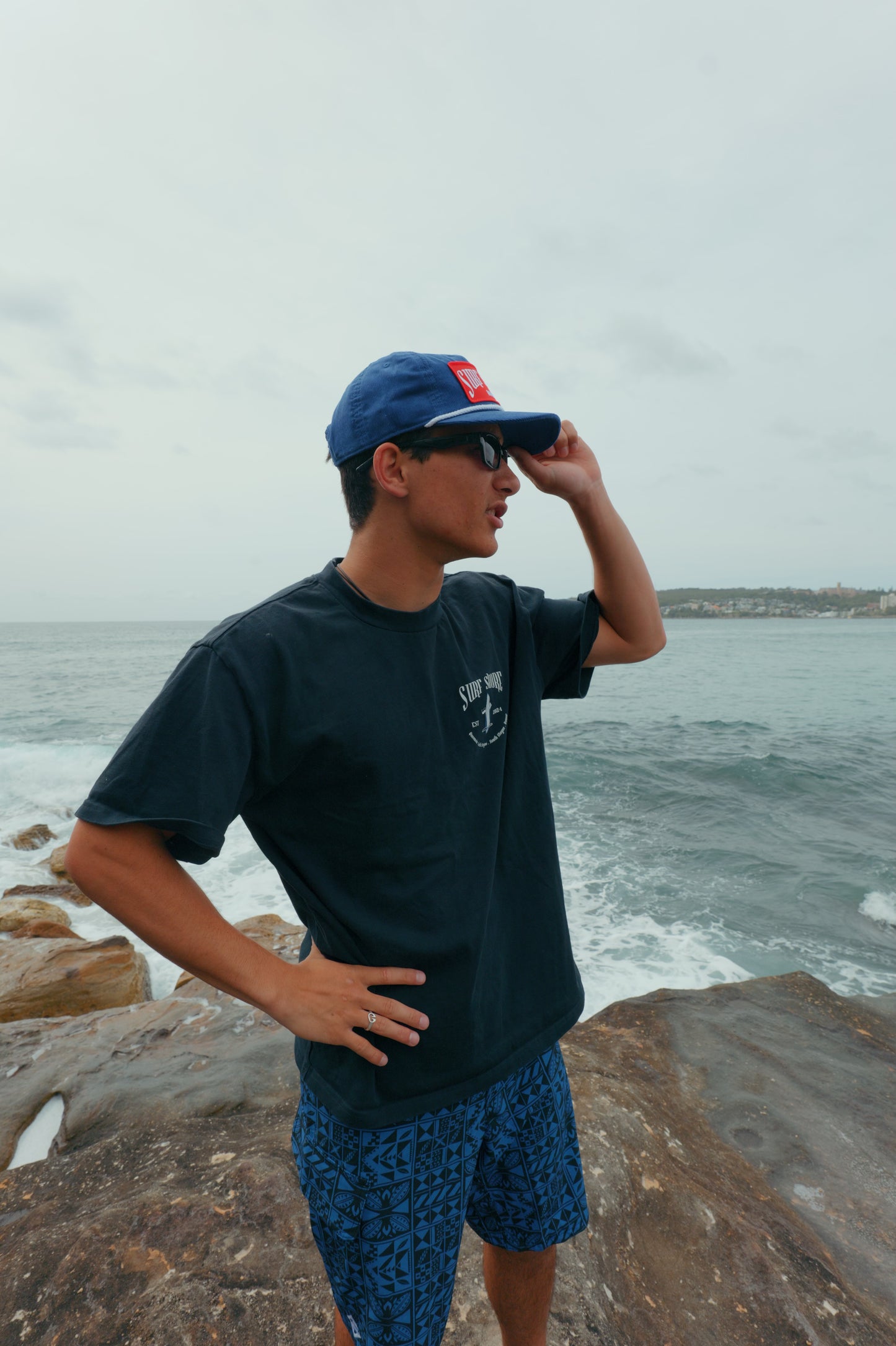 Embroidered Cord Cap