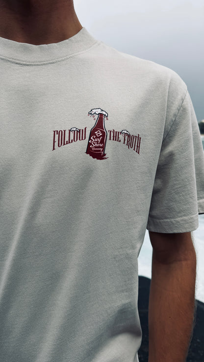 Follow the Froth Tee | Faded Bone