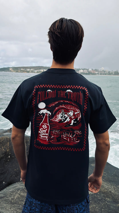 Follow the Froth Tee | Navy
