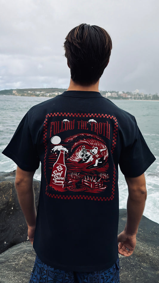 Follow the Froth Tee | Navy