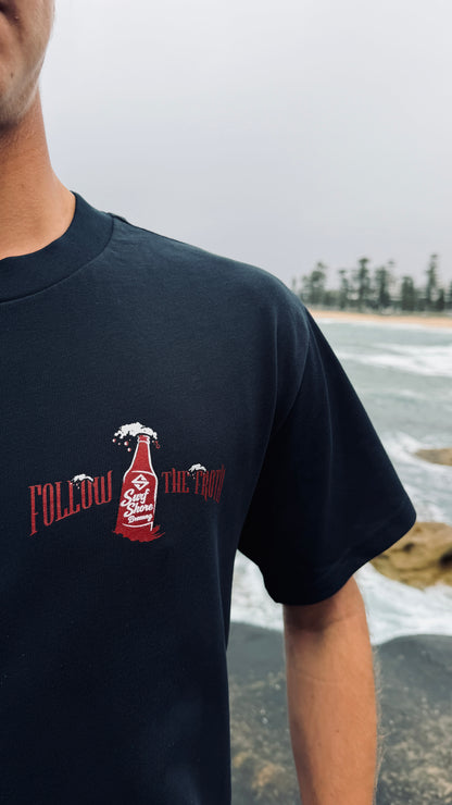 Follow the Froth Tee | Navy