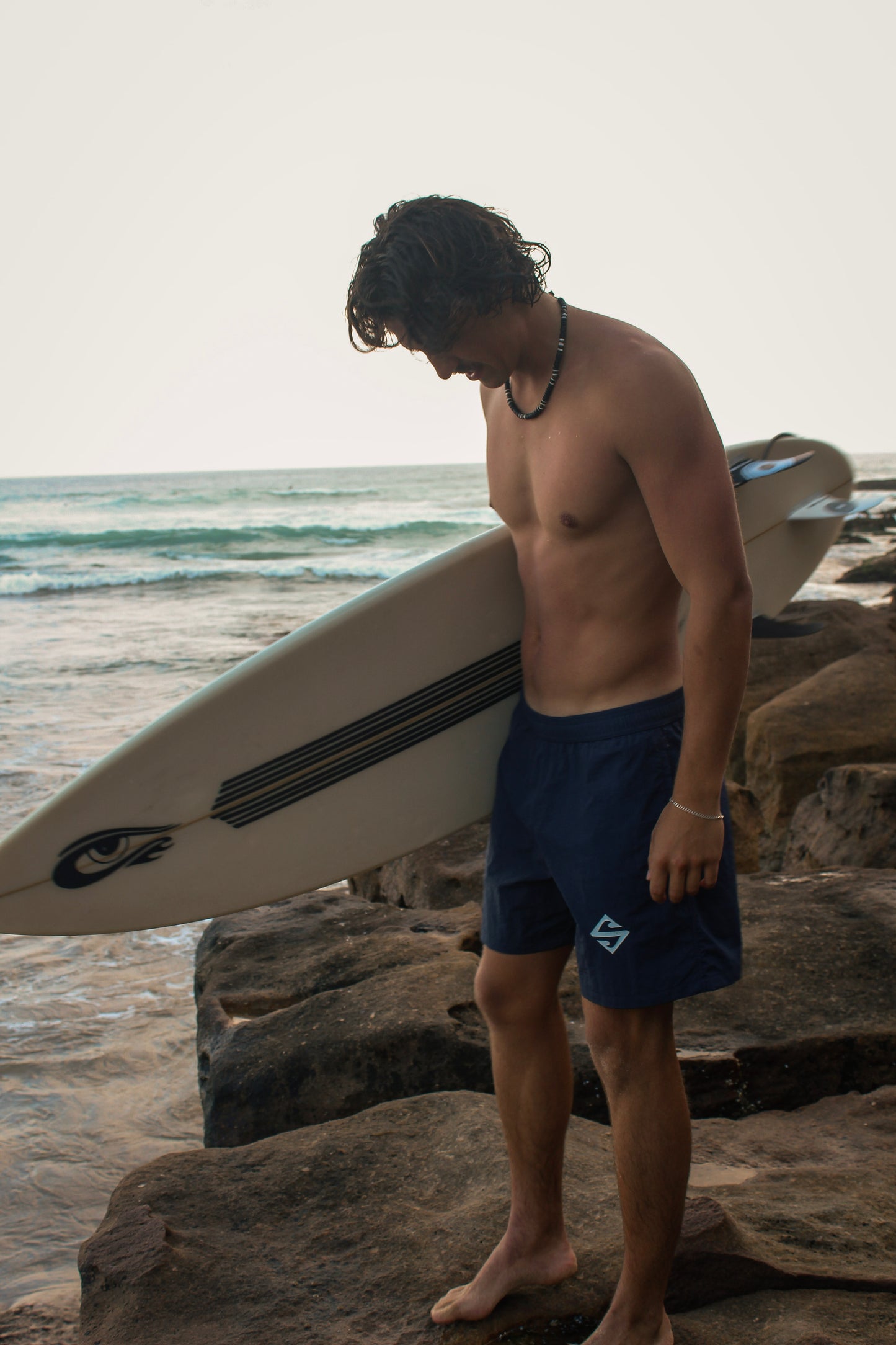 'S' Swim Shorts | Navy