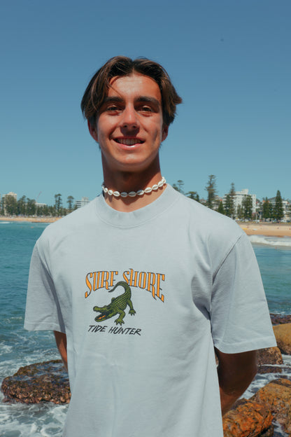 Tide Hunter Tee | Faded Powder