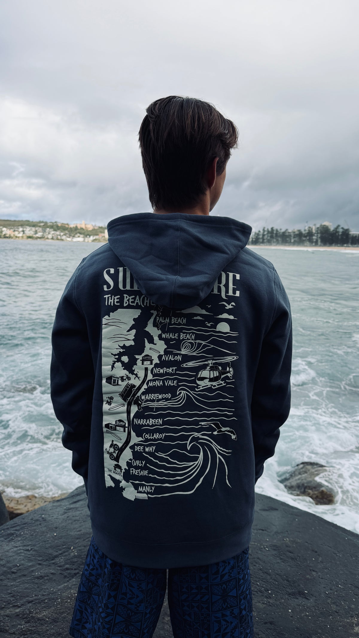 The Beaches Hoodie | Faded Blue