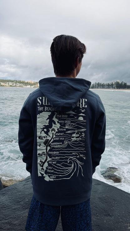 The Beaches Hoodie | Faded Blue