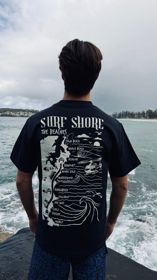 The Beaches Tee | Navy
