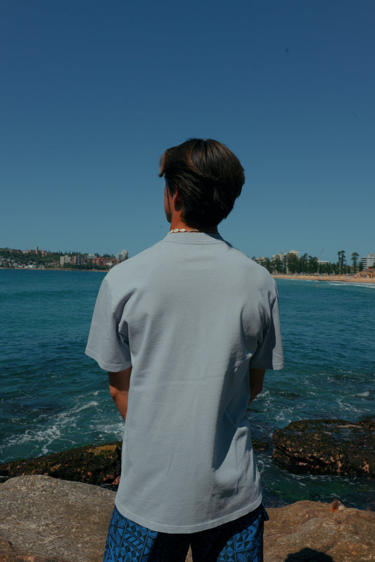 Tide Hunter Tee | Faded Powder