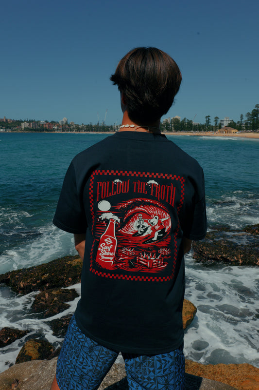 Follow the Froth Tee | Navy