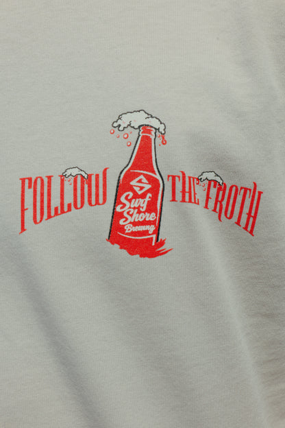 Follow the Froth Tee | Faded Bone