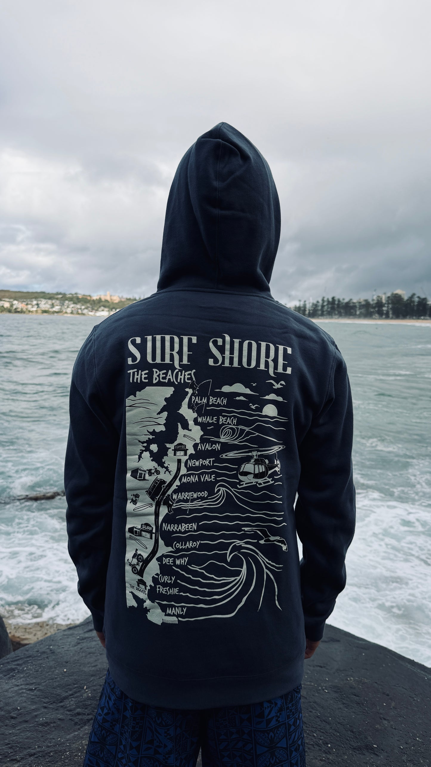 The Beaches Hoodie | Faded Blue