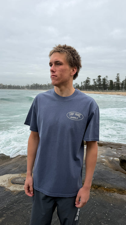 The Manly Tee | Faded Indigo