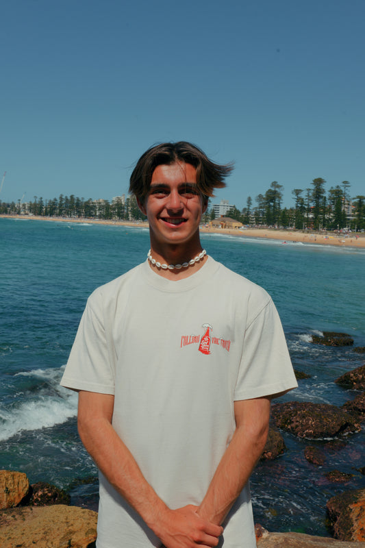 Follow the Froth Tee | Faded Bone