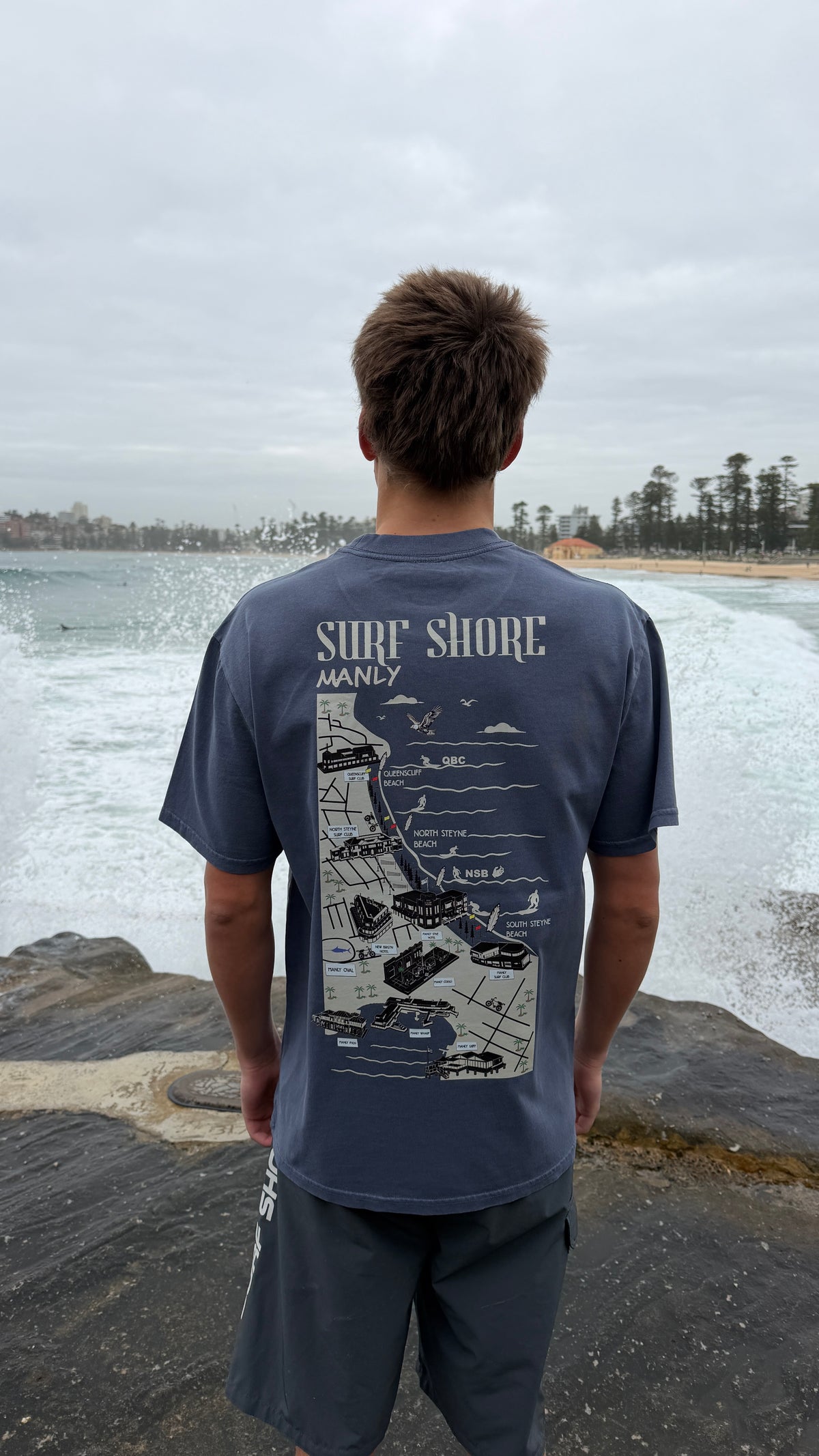 The Manly Tee | Faded Indigo