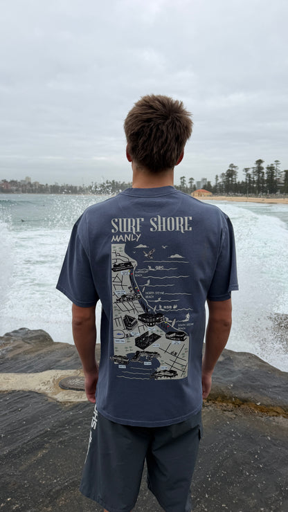 The Manly Tee | Faded Indigo