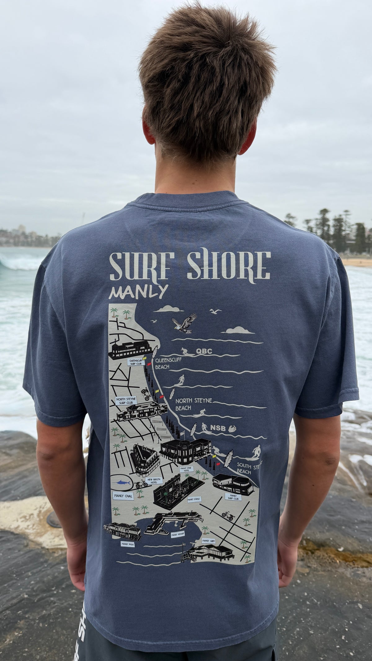 The Manly Tee | Faded Indigo