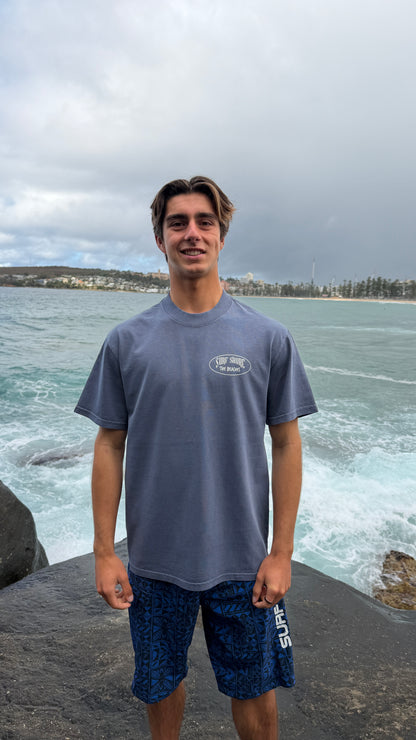 The Beaches Tee | Faded Indigo