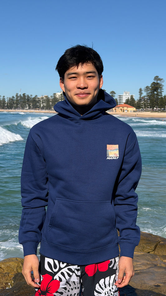 Heavy Manly Hoodie | Colbalt