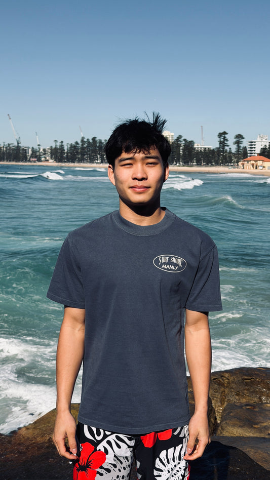 The Manly Tee | Faded Indigo