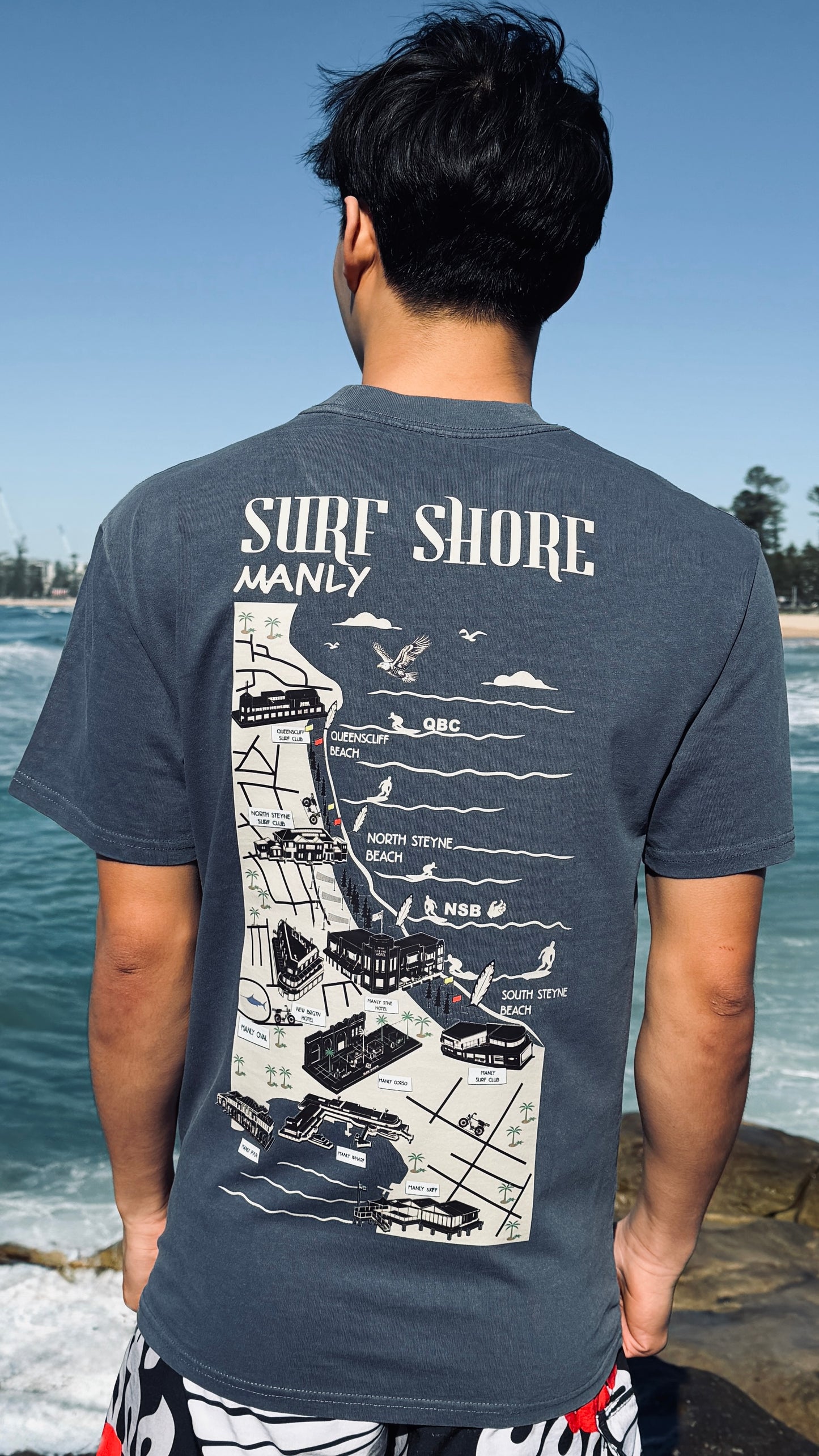 The Manly Tee | Faded Indigo