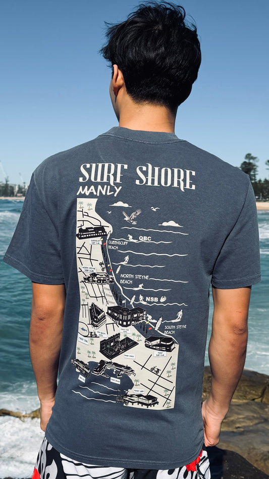 The Manly Tee | Faded Indigo