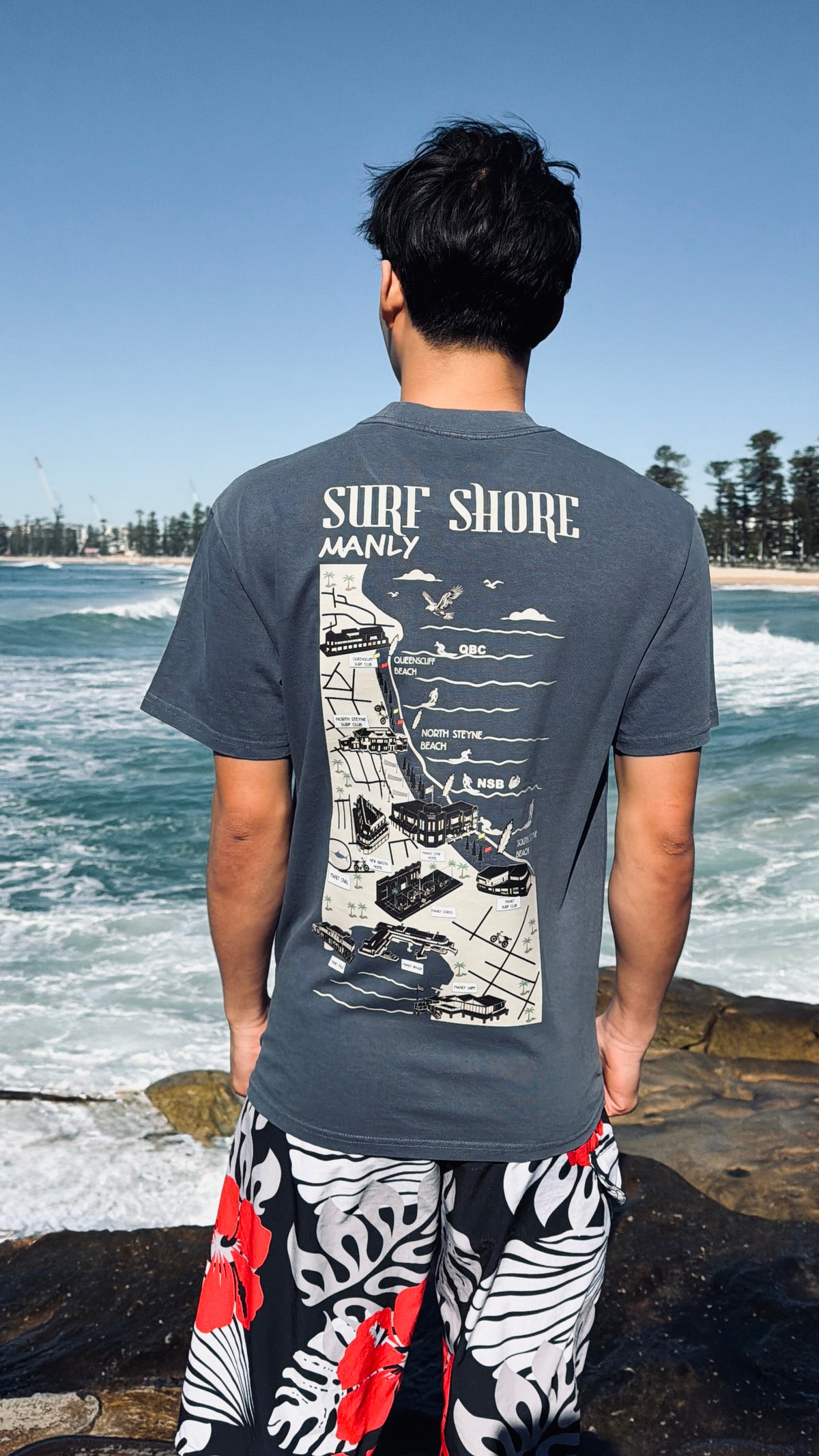 The Manly Tee | Faded Indigo