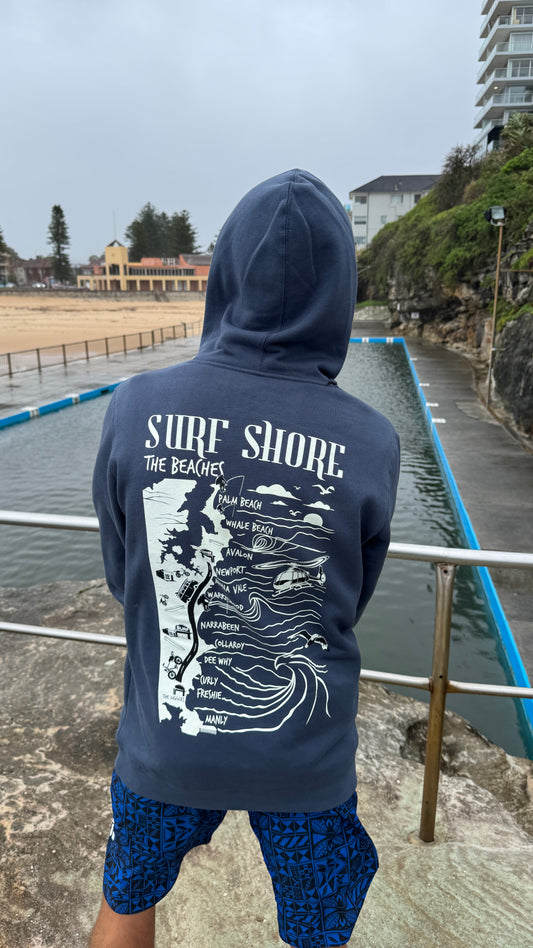 The Beaches Hoodie | Faded Blue