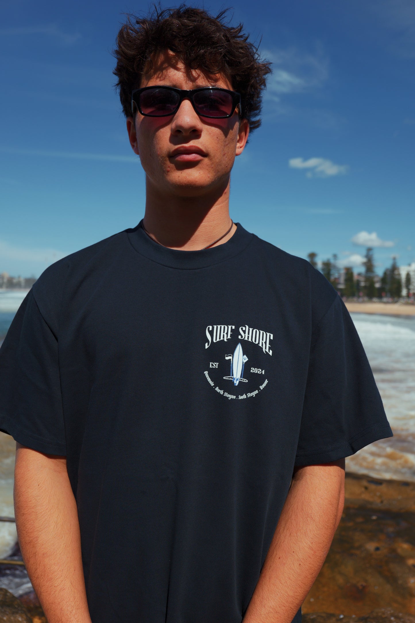 The Local Manly Tee (Navy)