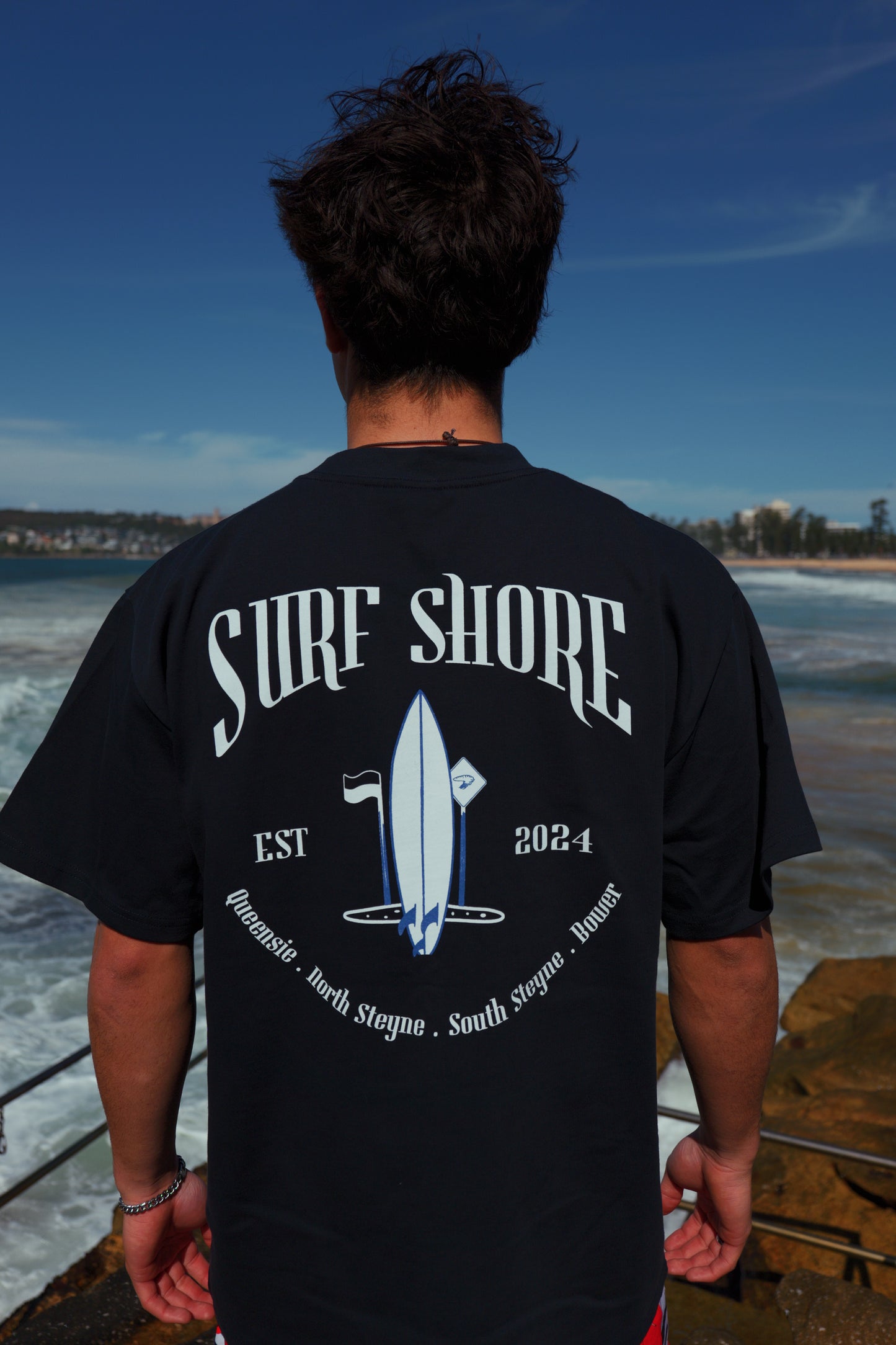 The Local Manly Tee (Navy)
