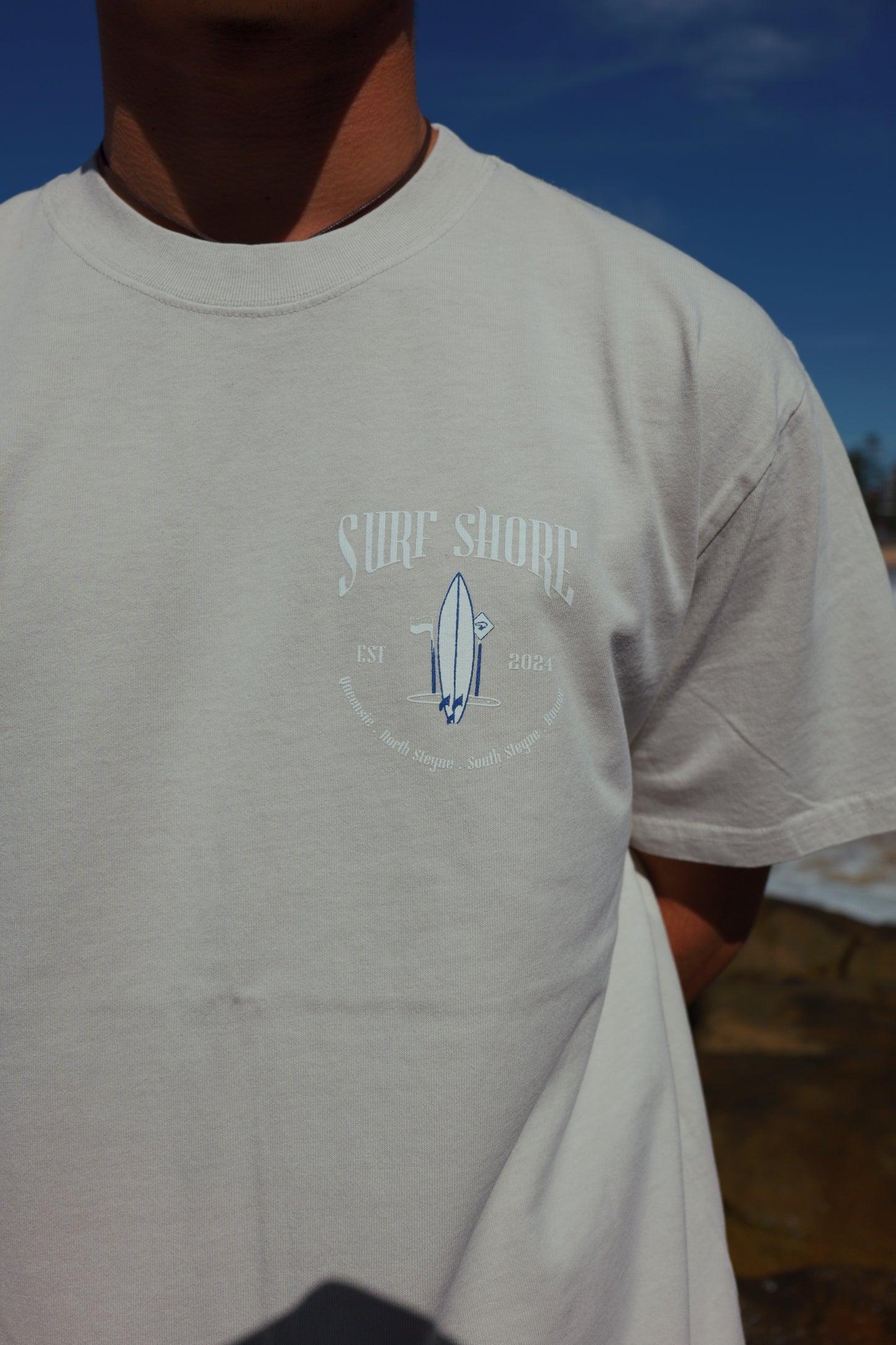 The Local Manly Tee (Faded Bone)