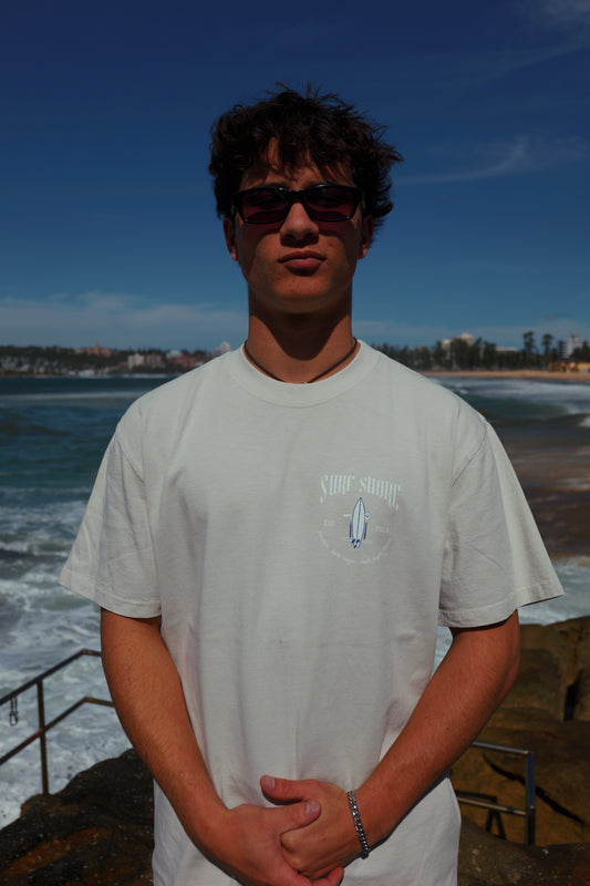 The Local Manly Tee (Faded Bone)
