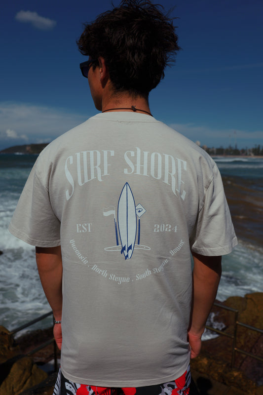 The Local Manly Tee | Faded Bone