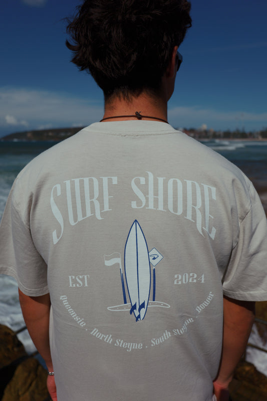 The Local Manly Tee (Faded Bone)