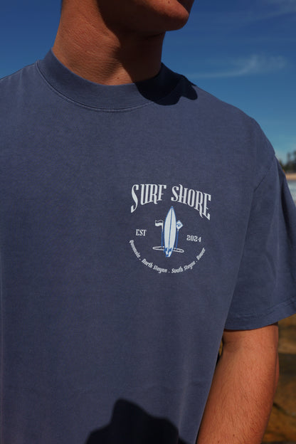 The Local Manly Tee (Faded Blue)